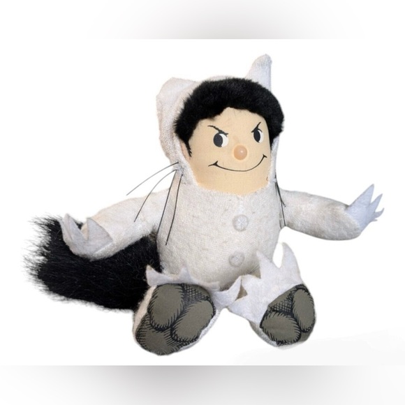 Vintage Crocodile Creek Where The Wild Things Are Plush Max 5" Doll Character - Picture 2 of 2